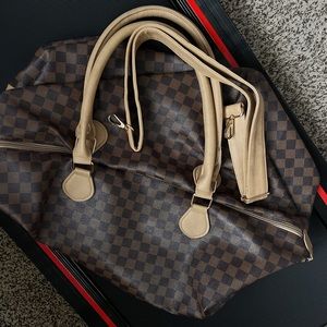 Checkered duffle